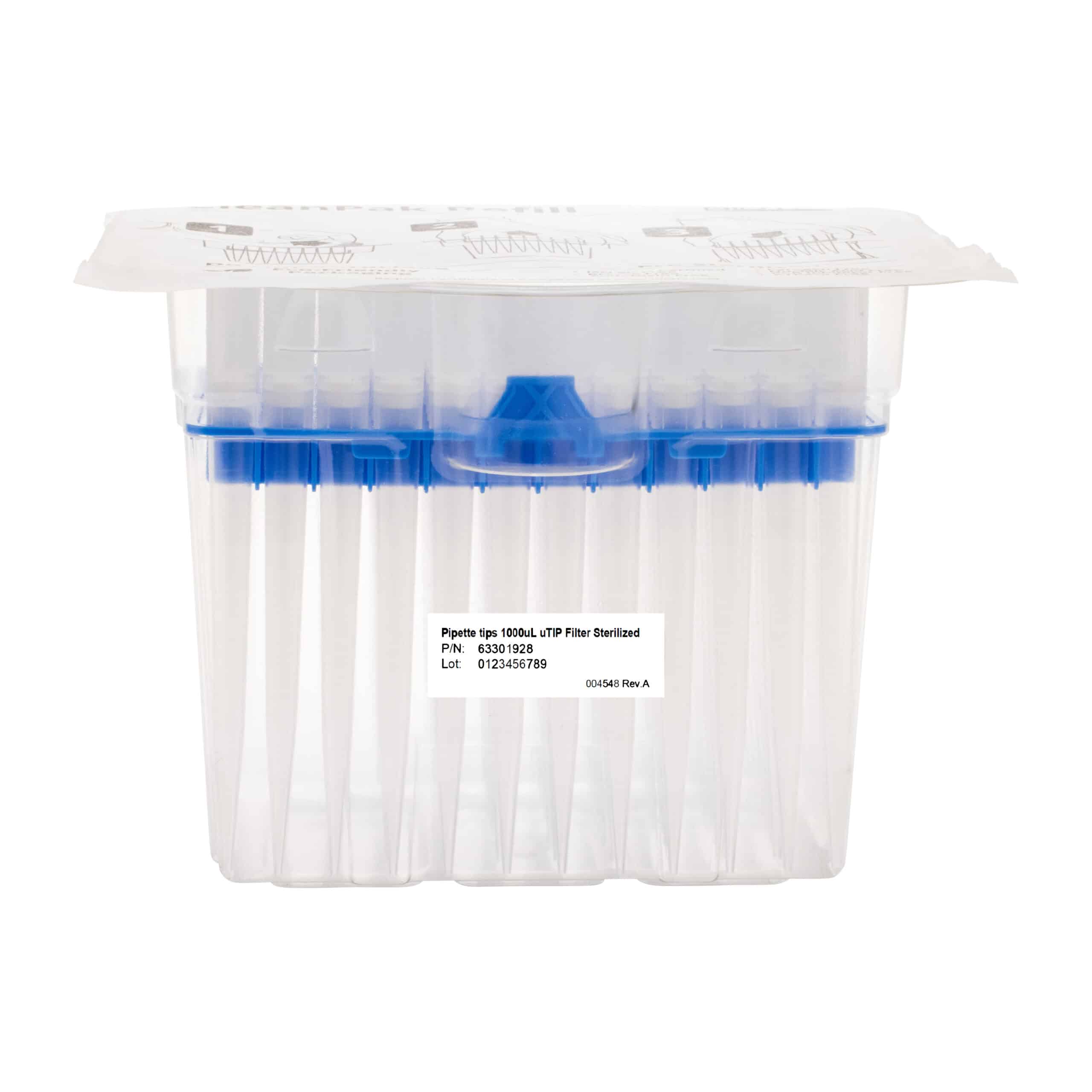 1000μL Sterile Filter Pipette Tip Reload – Pure Resin uTIP Universal Fit